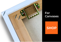 Beehive hardware for canvases