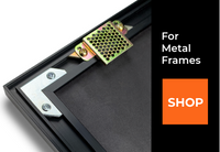 Beehive hardware for metal channel frames